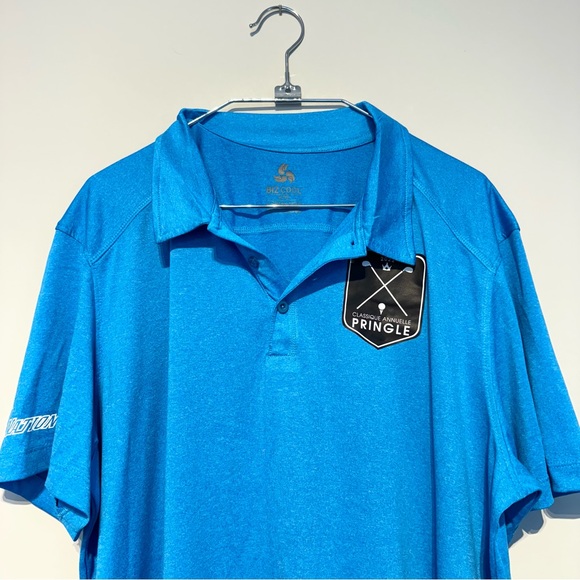 🛍️ 4 for 20$ / Biz Cool Golf Short Sleeve Tee Polo / Blue / XL - Picture 2 of 8